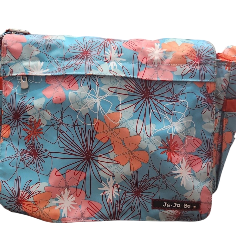 Ju-Ju-Be Floral Print Women's Bag - Blue and Pink